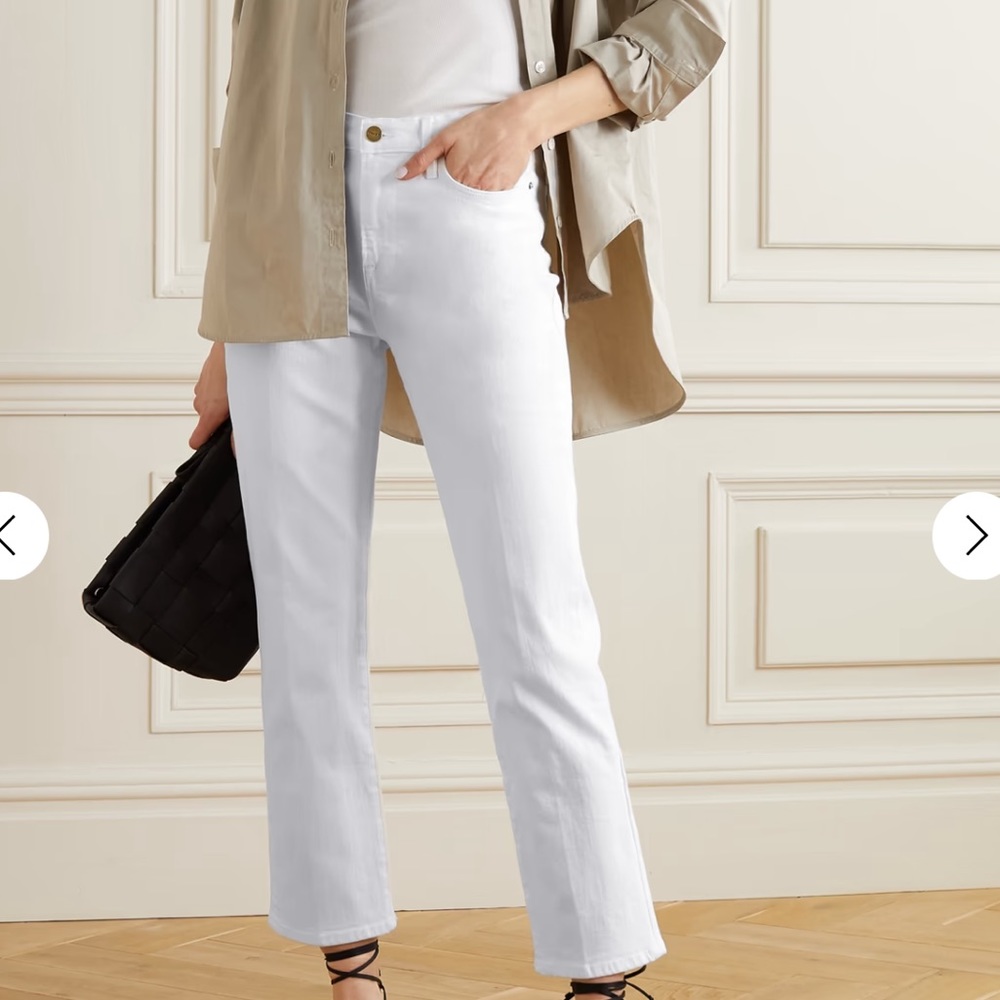 Frame Denim Le High Straight in White